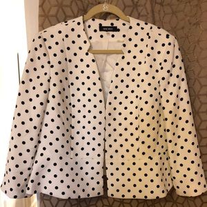 Polka Dot black and white blazer
